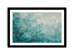 Teal Branches Art Print