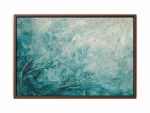 Teal Branches Poster