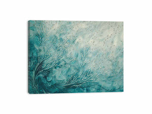 Teal Branches Canvas Print
