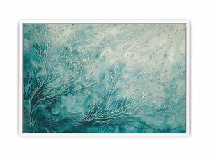 Teal Branches Framed Print