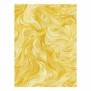 Golden abstract line pattern canvas art for bright modern bedroom decor.