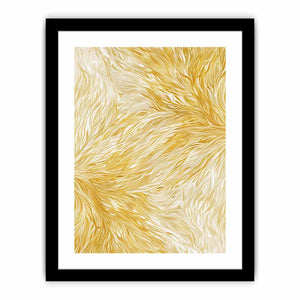 Yellow Texture Art Art Print