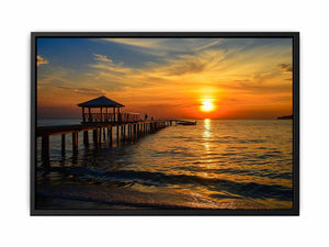 Sunset Pier Painting
