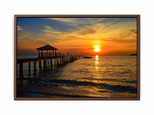 Sunset Pier Poster