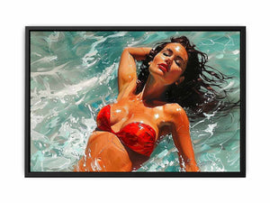 Red Bikini Painting