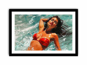 Red Bikini Art Print