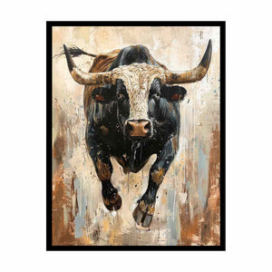 Running Bull Painting