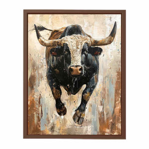 Running Bull Poster