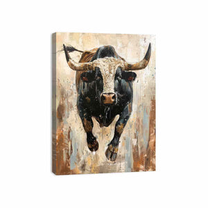 Running Bull Canvas Print