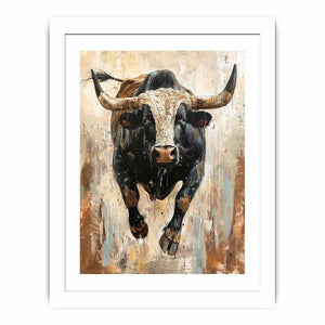Running Bull Streched canvas