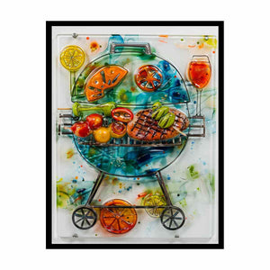Glass Bbq Painting