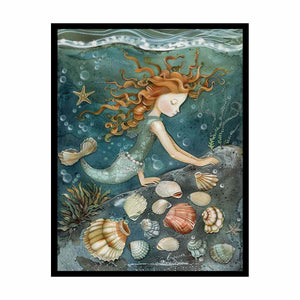 Collecting Shells Painting