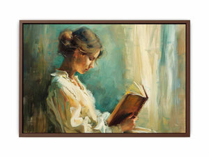 Woman Reading Poster