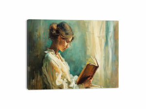 Woman Reading Canvas Print