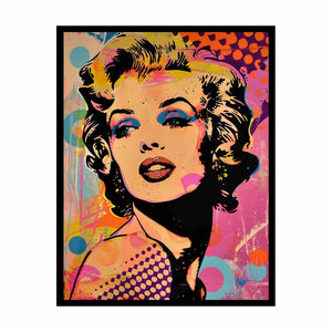 Bold pop art woman portrait canvas for glam bedroom or studio decor.