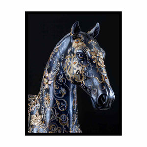 Blue Horse Painting
