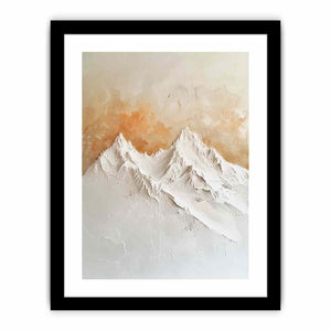 3D Mountian Art Print