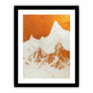3D Mountian Art Print