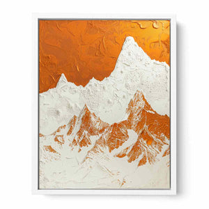 3D Mountian Framed Print