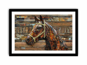 3D Horse Art Print