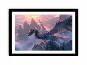 Dragon Flying Art Print