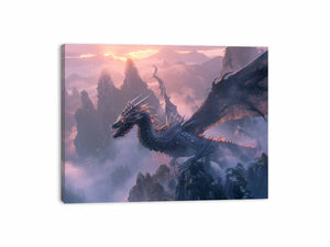 Dragon Flying Canvas Print