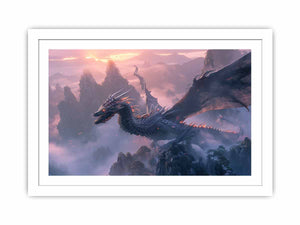 Dragon Flying Streched canvas