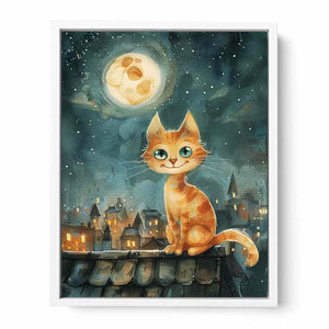 Cute Cat Framed Print