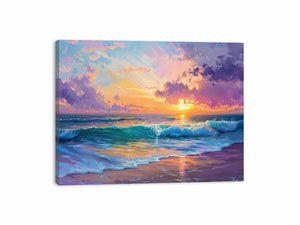 Beach Scene Canvas Print