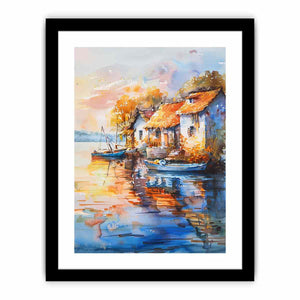 Coastal Village Art Print