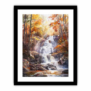 Forest Waterfall Art Print