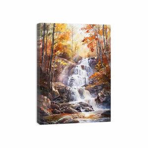 Forest Waterfall Canvas Print