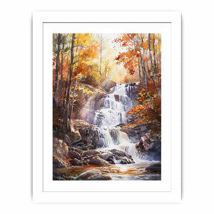 Forest Waterfall Streched canvas