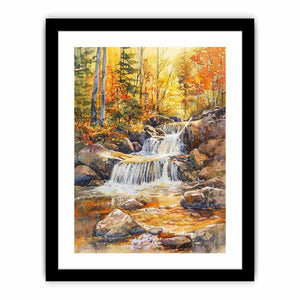 Forest Waterfall Art Print
