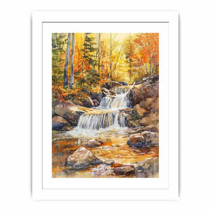 Forest Waterfall Streched canvas