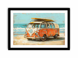 Vw Beach Side Art Print