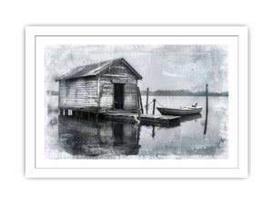 Fishing Shack Streched canvas