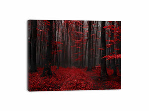 Red Trees Canvas Print