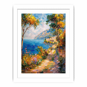 Impressionist Beach Streched canvas