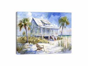 Beach House Canvas Print