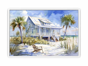 Beach House Framed Print