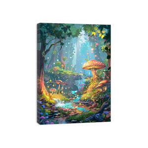 Cartoon Forest Canvas Print