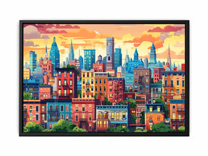 Vibrant Cityscape Painting