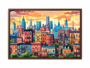 Vibrant Cityscape Poster