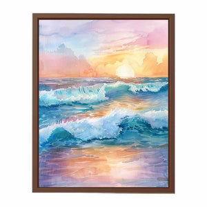 Watercolor Beach Poster