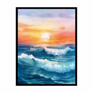 Watercolor Beach Painting