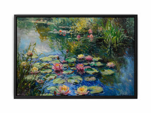 Lily In Lake Painting