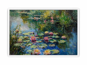Lily In Lake Framed Print