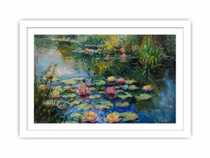 Lily In Lake Streched canvas