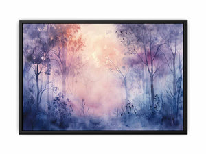 Misty Forest Painting